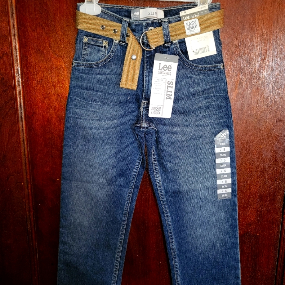 Boys Lee Jeans Size 7 Slim